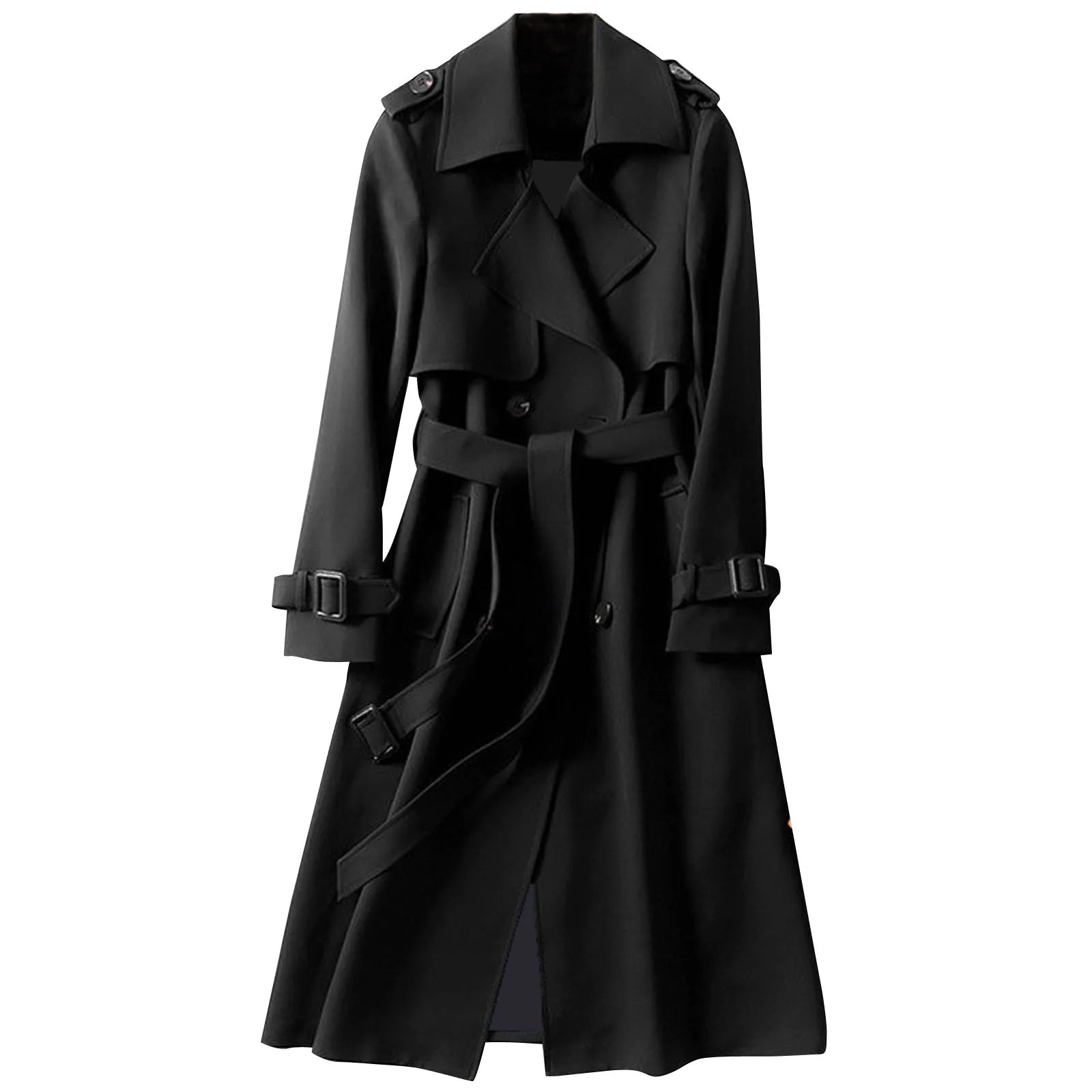 Overcoat Solid Slim Fit Elegant  Stylish Long Outerwear