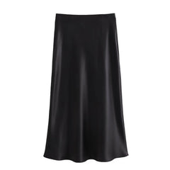 Vintage Mid Elastic  Lady Skirts