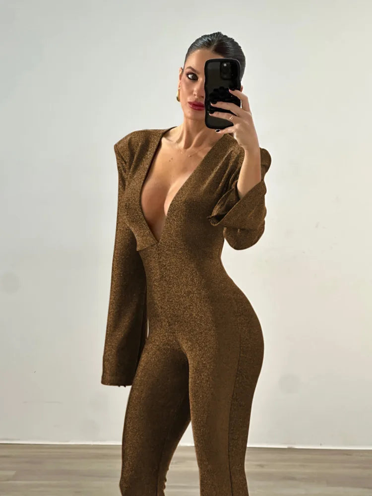 Long Sleeve Sexy Jumpsuits For Women