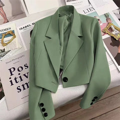 Fashion Loose Solid Color Short Suit Jacek