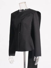 TWOTWINSTYLE Asymmetrical Slimming Blazers For Women