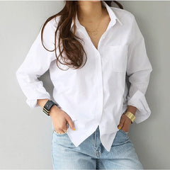 Cotton Blouse White Shirt